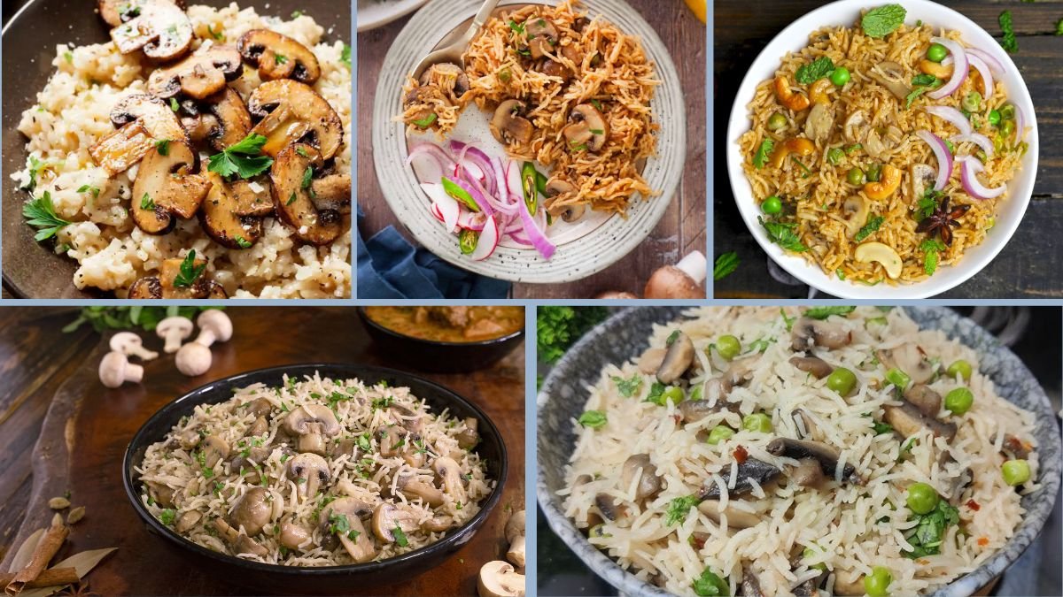 6-Step Recipe for Mushroom Pulao with Spices